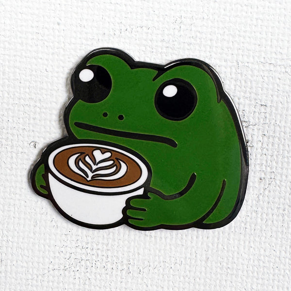 Latte Frog Pin