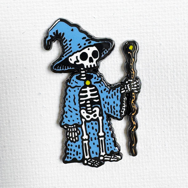 Skeleton Wizard Pin
