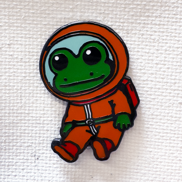 Astro Frog Pin