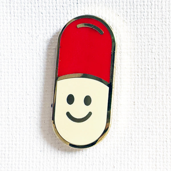 Happy Pill Pin
