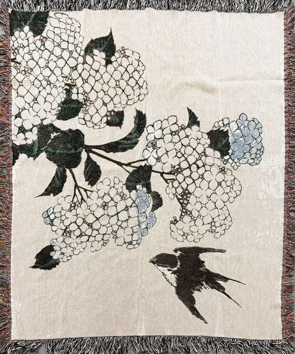 Hokusai Bird Blanket