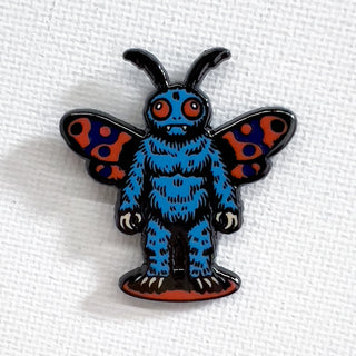 Blue Mothman Pin