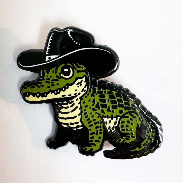 Cowboy Gator Pin