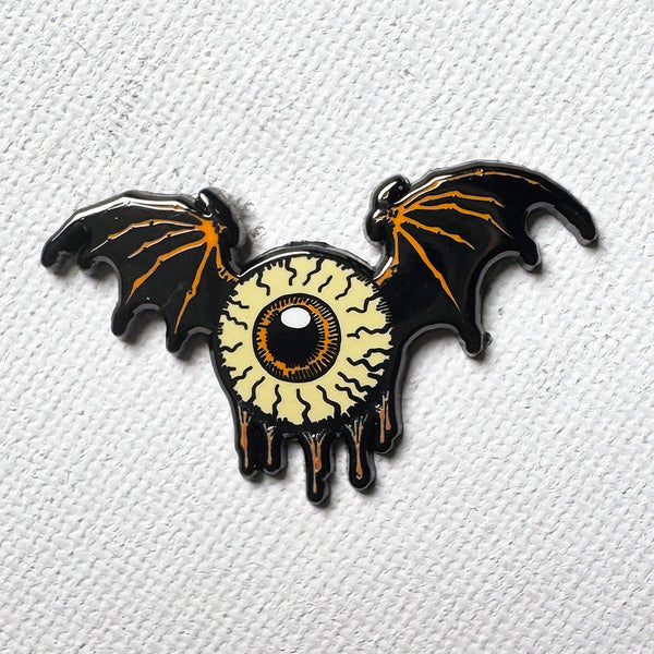 Flying Eyeball Pin