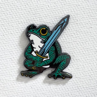 Greatsword Frog Pin