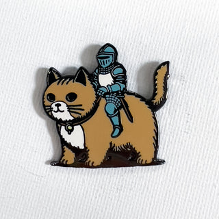 Cat Knight Pin
