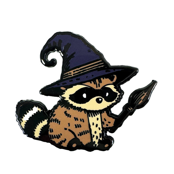 Mage Raccoon Pin