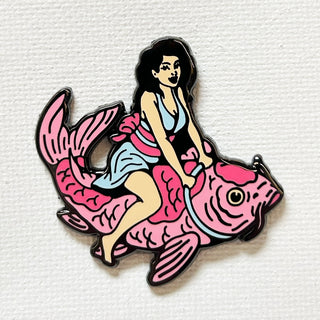 Koi Girl Pin