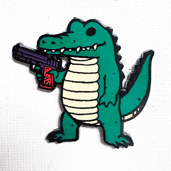 Unhinged Gator Pin