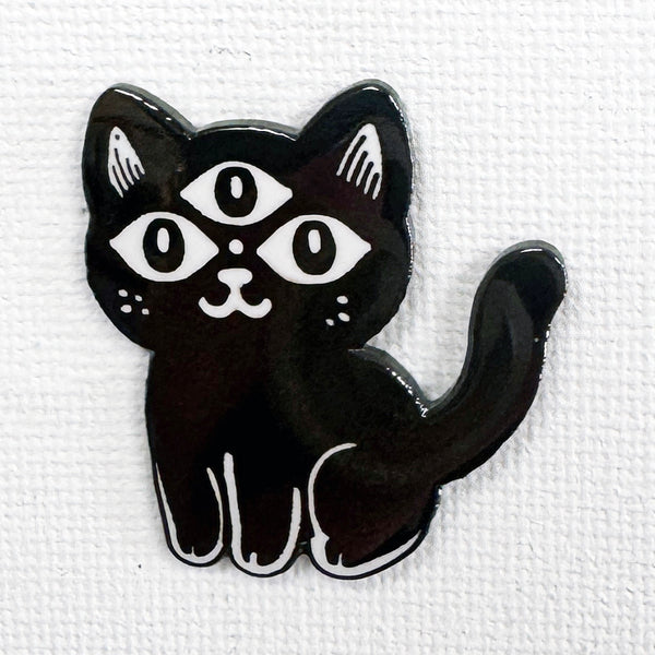 Third Eye Cat Pin