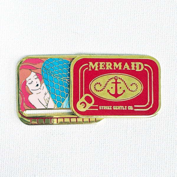 Mermaid Tinned Fish Deluxe Pin