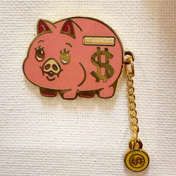 Piggy Bank Deluxe Pin