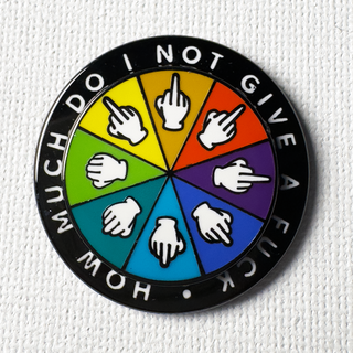 How Much Do I Not Give A F*ck Deluxe Pin