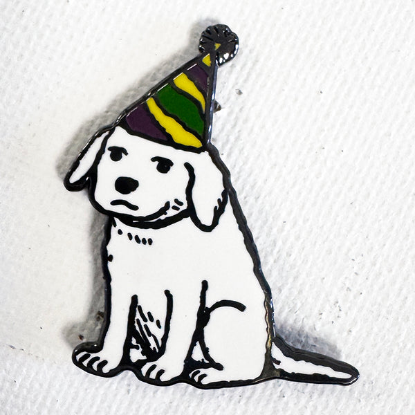 Party Dog Pin