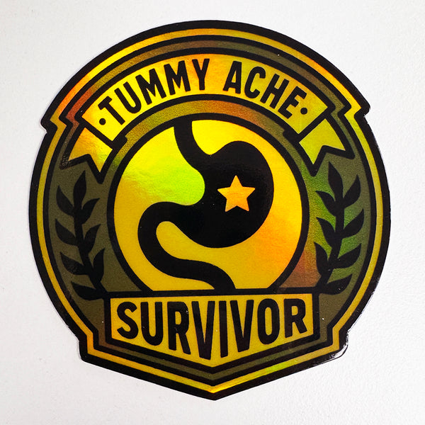 Tummy Ache Survivor Sticker