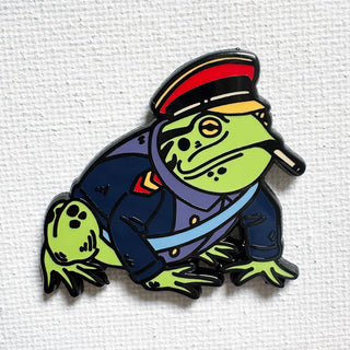 Officer Frog Pin