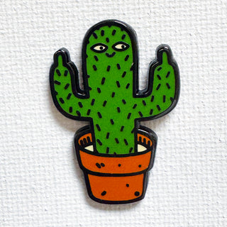 Flip Cactus Pin
