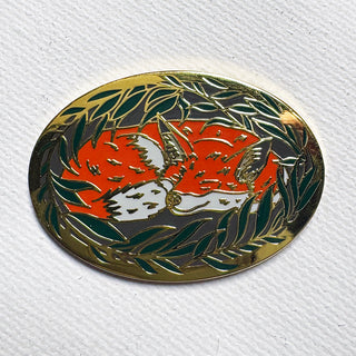Resting Fox Pin