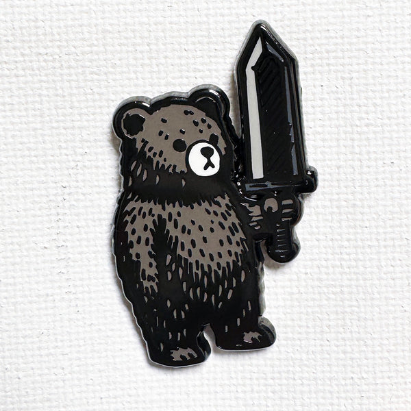 Dragon Slayer Bear Pin