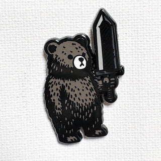 Dragon Slayer Bear Pin