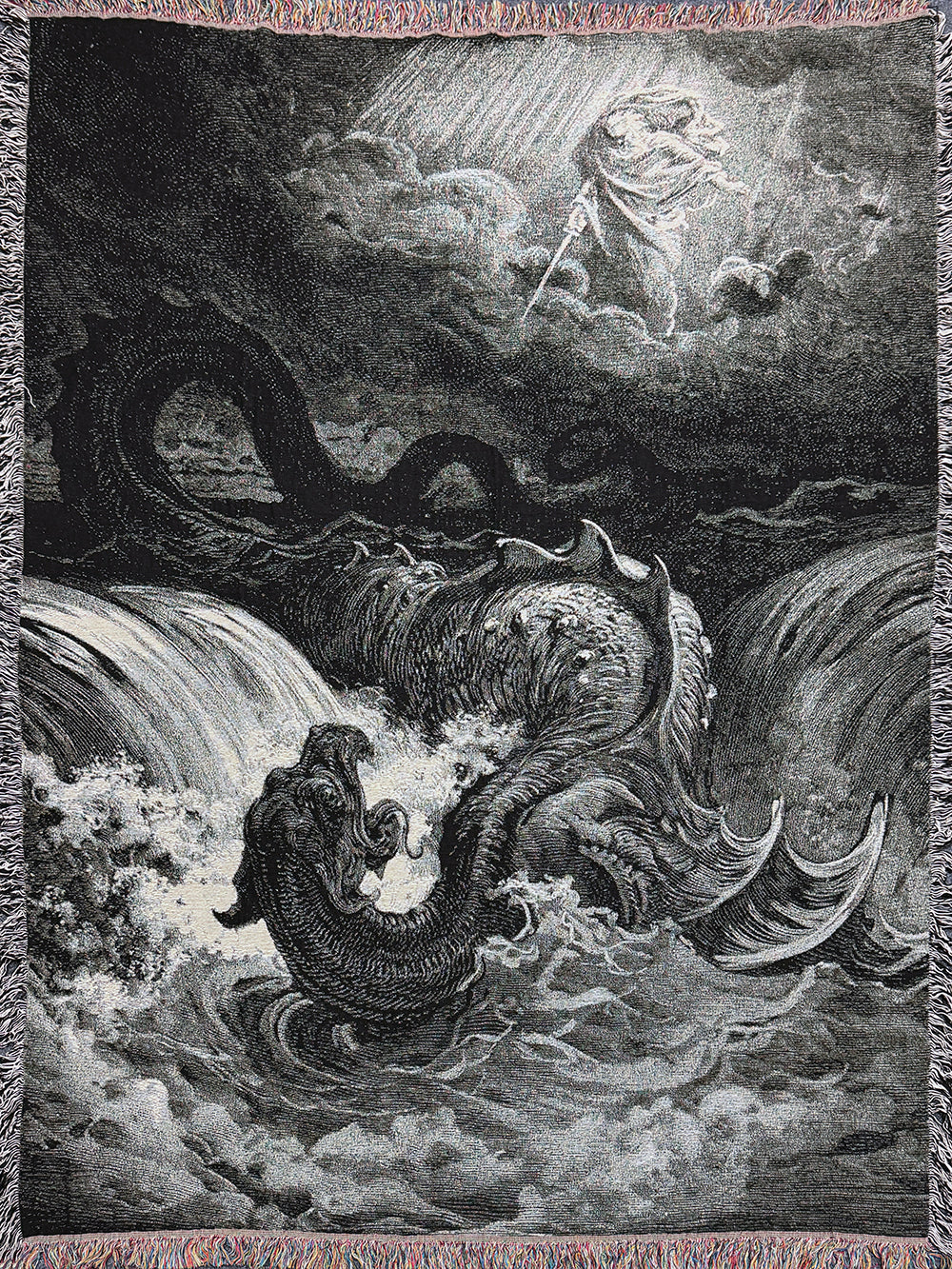 Leviathan Woven Blanket - Gustave Doré Art Throw – Strike Gently
