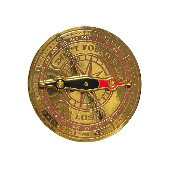 Deluxe Spinning Compass Pin