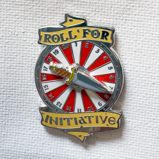 Roll For Initiative Deluxe Pin (Dagger Variant)
