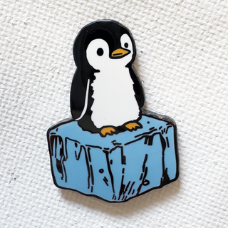 Ice Cube Penguin Pin