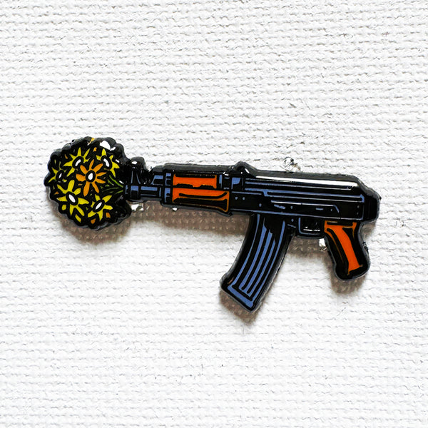 Flower Gun Pin