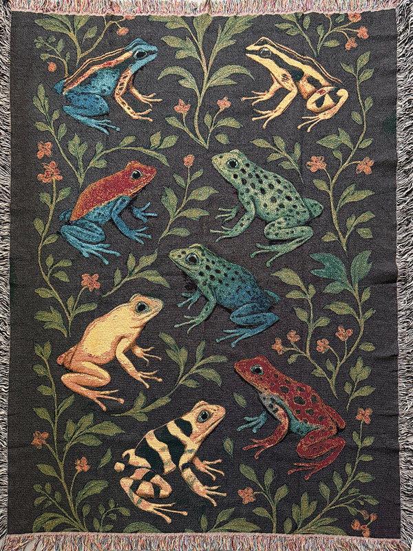 Colorful Frogs Blanket