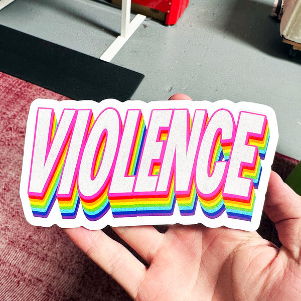 "Violence" Bumper Magnet