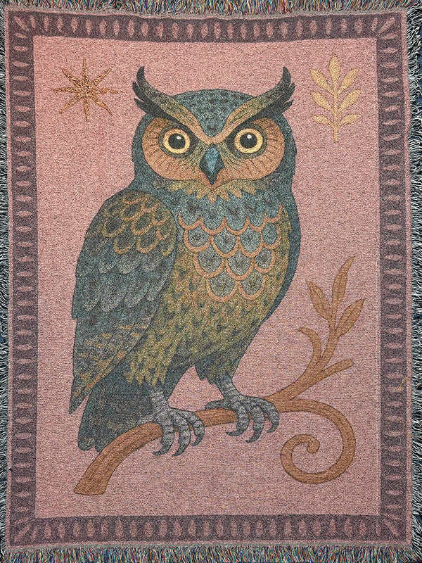Owl Tapestry Blanket