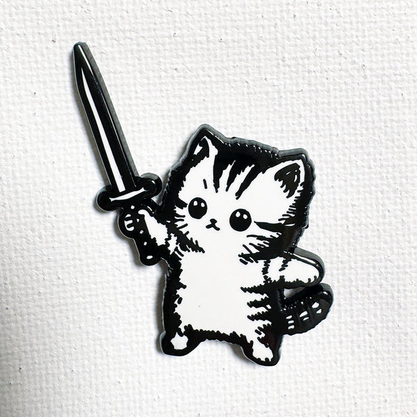 Sword Kitty Pin