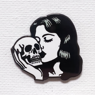 Skull Woman Pin