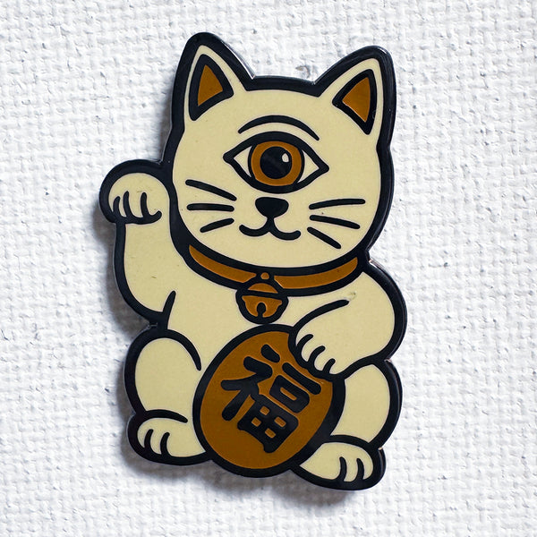 Cyclops Lucky Cat Pin
