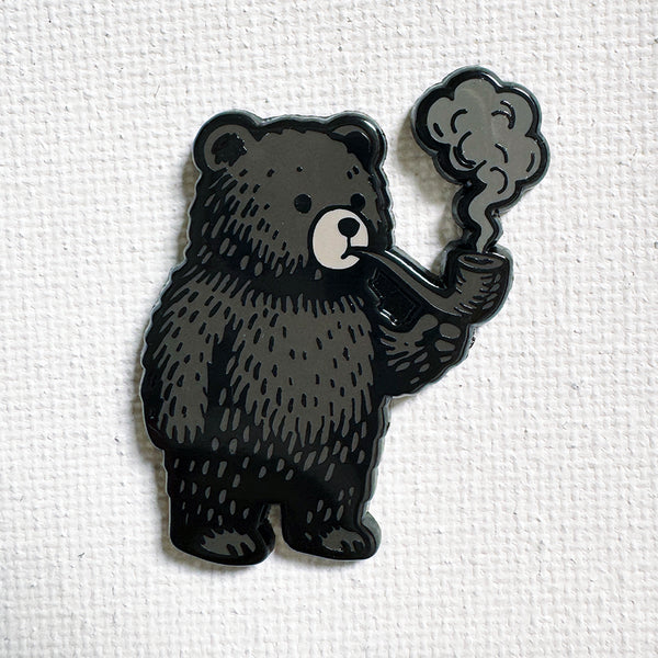 Smoking Bear Pin