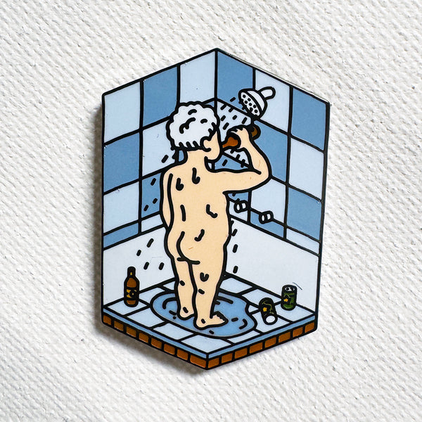 Shower Beer Pin