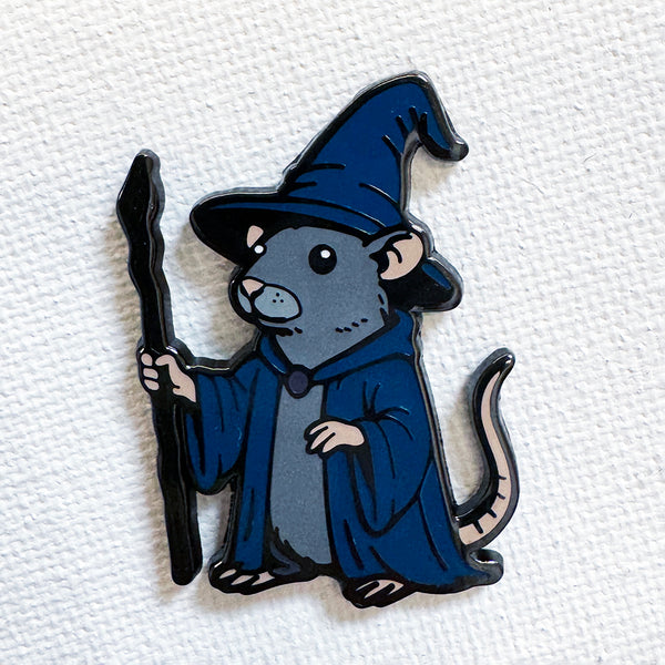 Rat Mage Pin