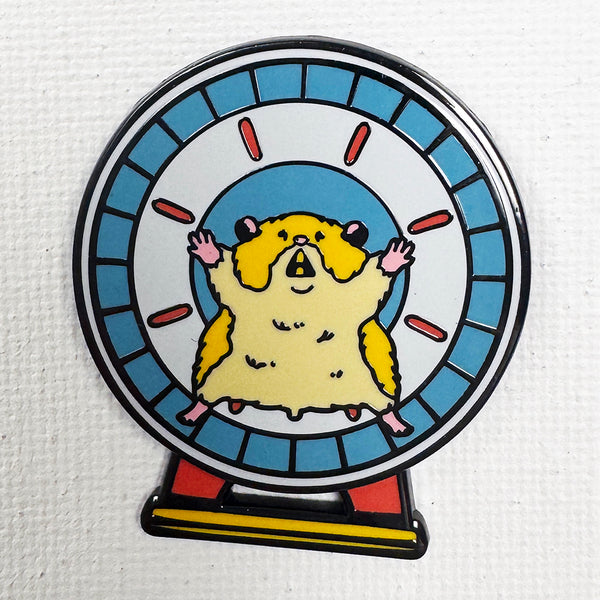 Hamster Wheel Deluxe Pin