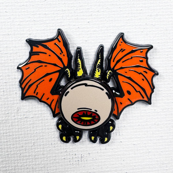 Flying Eyeball Pin