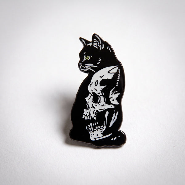 Bad Omen enamel pin