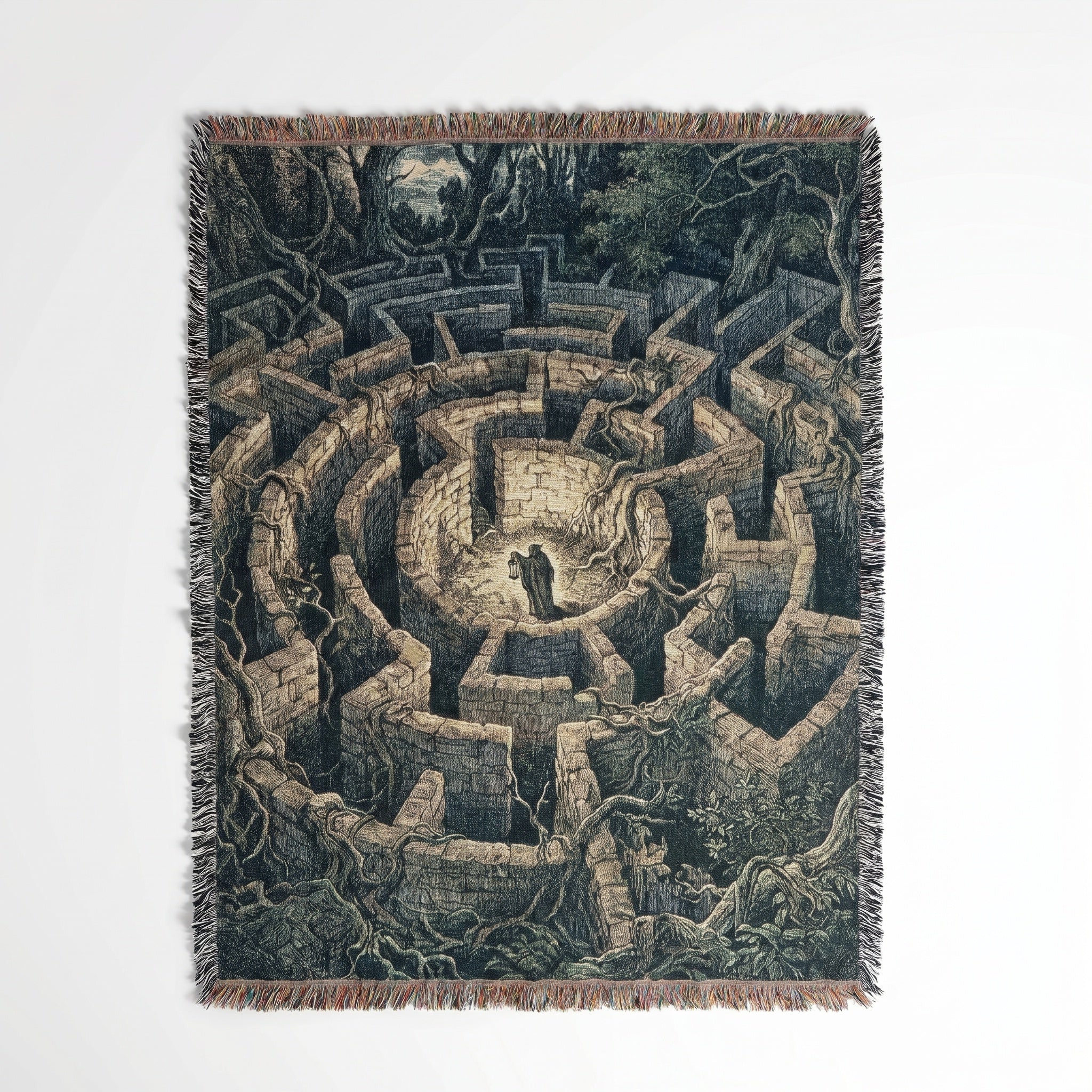 【廃盤】Maze Path Throw Blanket ブランケット Strike Gently - Labyrinth Blanket
