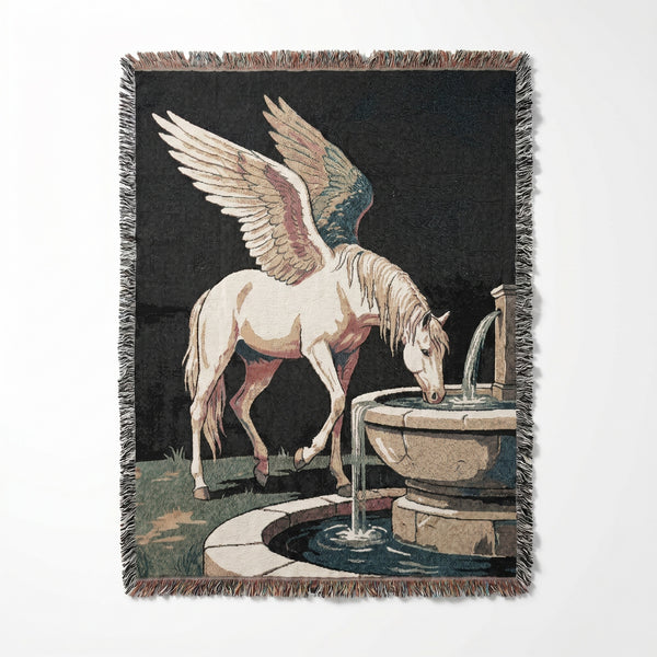 Pegasus At The Fountain Blanket