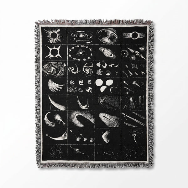 Comet Chart woven throw blanket