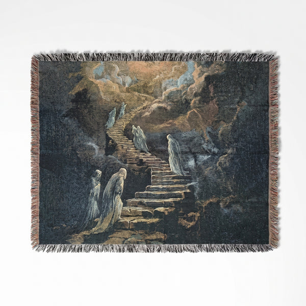Stairway Of Souls woven throw blanket