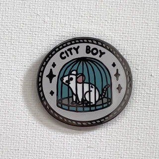 City Boy Pin