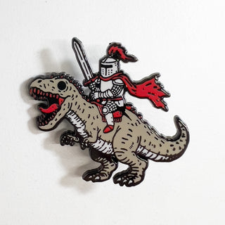 Dino Knight Pin