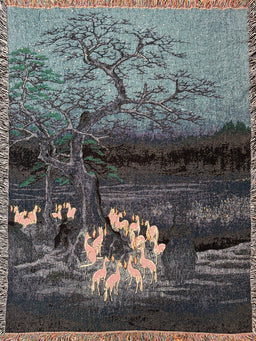 Foxfires At The Changing Tree Blanket - image 1