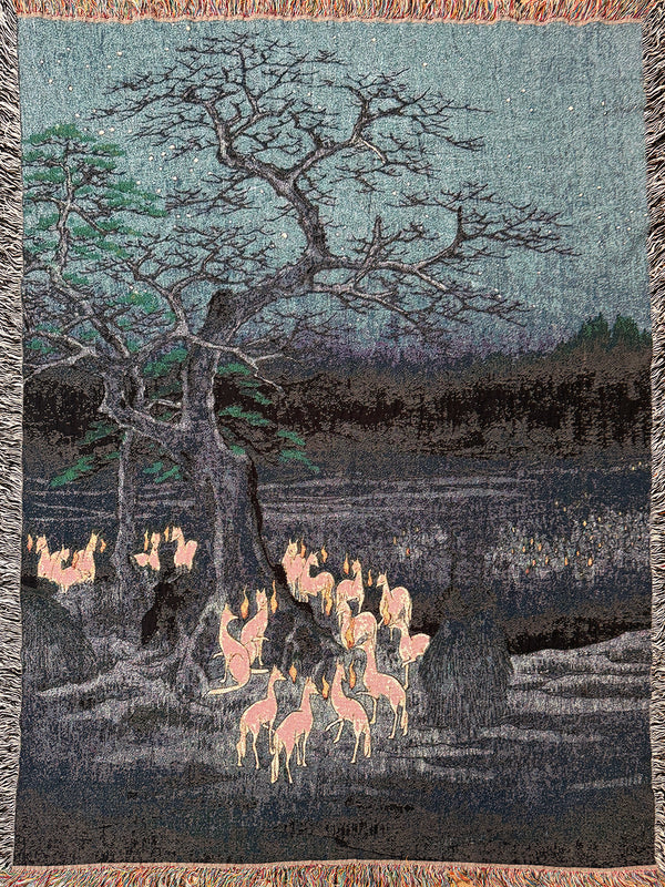 Foxfires At The Changing Tree Blanket