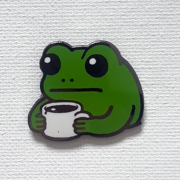 Coffee Frog Pin